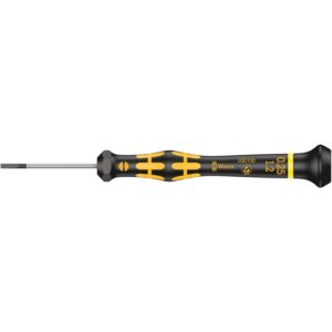 Wera 1578 A Esd Kraftform Micro Screwdriver For Slotted Screws, 0.25x1.2x40-mm.