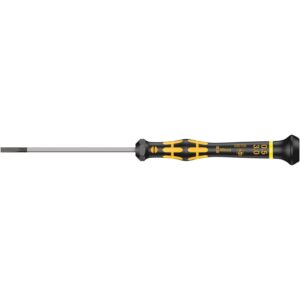 Wera 1578 A Esd Kraftform Micro Screwdriver For Slotted Screws, 0.50x3x80-mm.