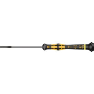 Wera 1578 A Esd Kraftform Micro Screwdriver For Slotted Screws, 0.60x3.5x80-mm.
