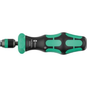 Wera 838 Ra-R L Bitholding Screwdriver With Ratchet Functionality, 1/4-in., 1/4-in.x140-mm.