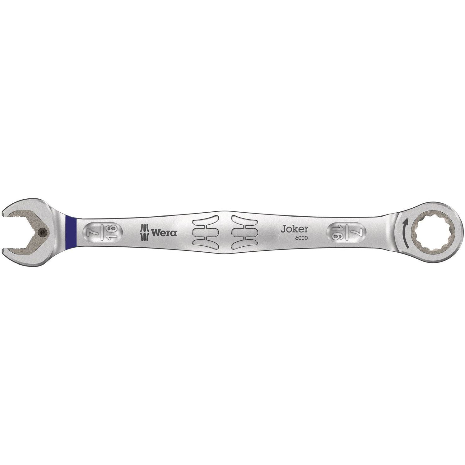 Wera 6000 Joker Ratcheting Combination Wrenches, Imperial, 7/16-in.x165-mm.