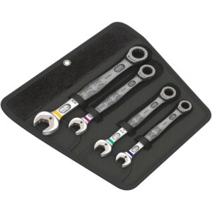 Wera 6000 Joker 4 Imperial Set 1 Ratcheting Combination Wrenches Set, Imperial, 4-Pieces