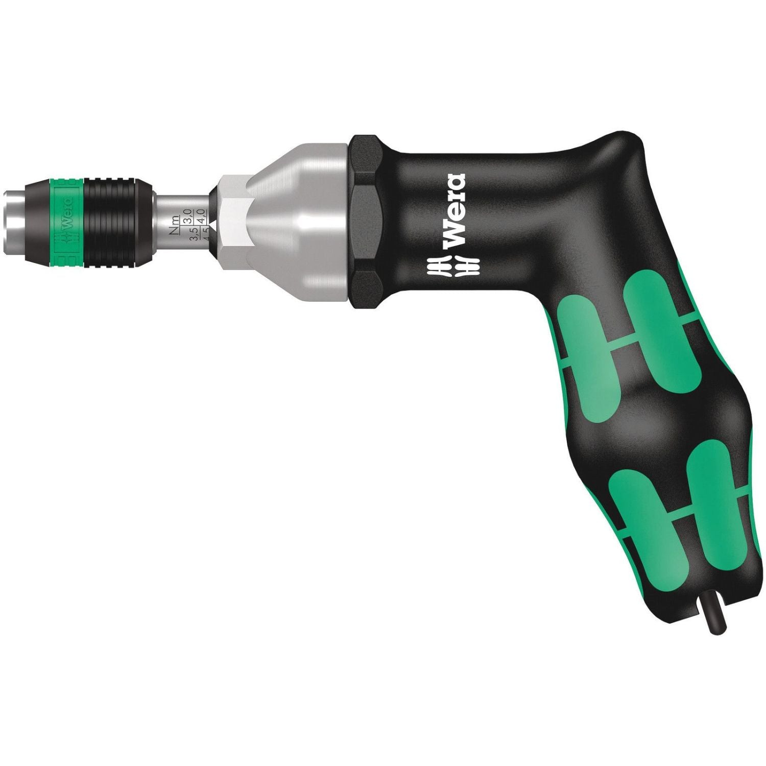 Wera Series 7400 Kraftform Pistol Handle, Adjustable Torque Screwdrivers (3.0-8.8 Nm) With Rapidaptor Quick-Release Chuck, 7442x3.0-6.0 Nm