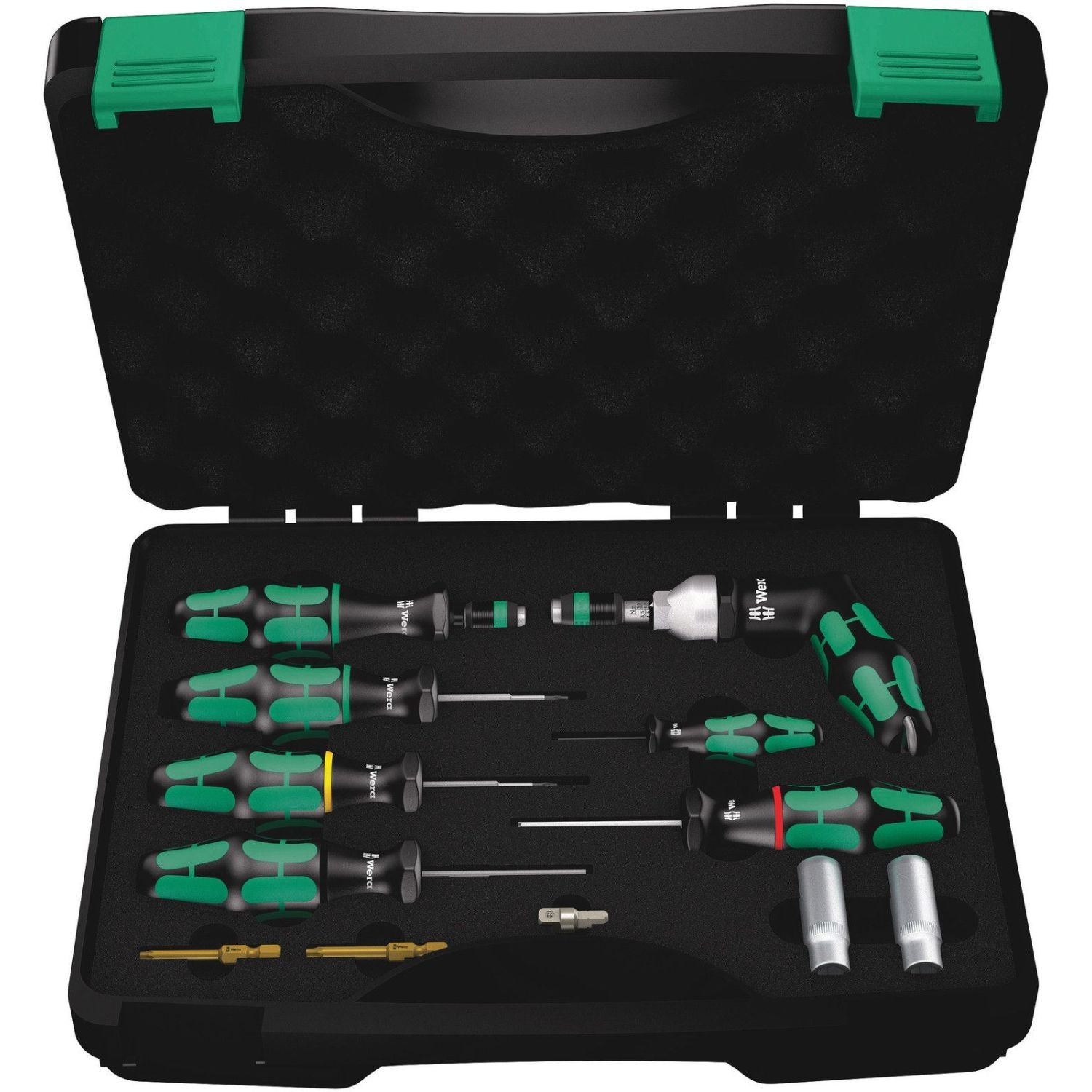 Wera 7443/12 Assembly Set For Tire Pressure Control Systems, 12-Pieces