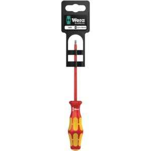 Wera 160 I SB VDE Insulated Screwdriver For Slotted Screws, 0.5x3x100-mm.