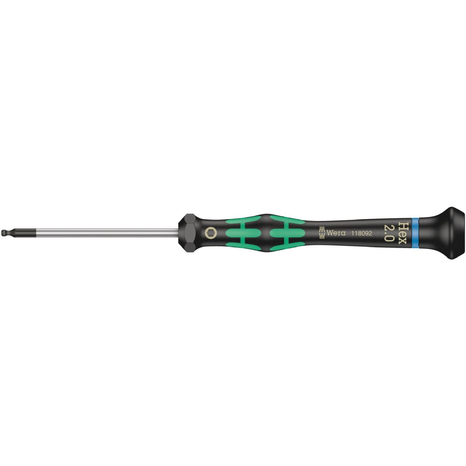 Wera 2052 Ball End Hexagon Screwdriver For Electronic Applications, 2x60-mm.