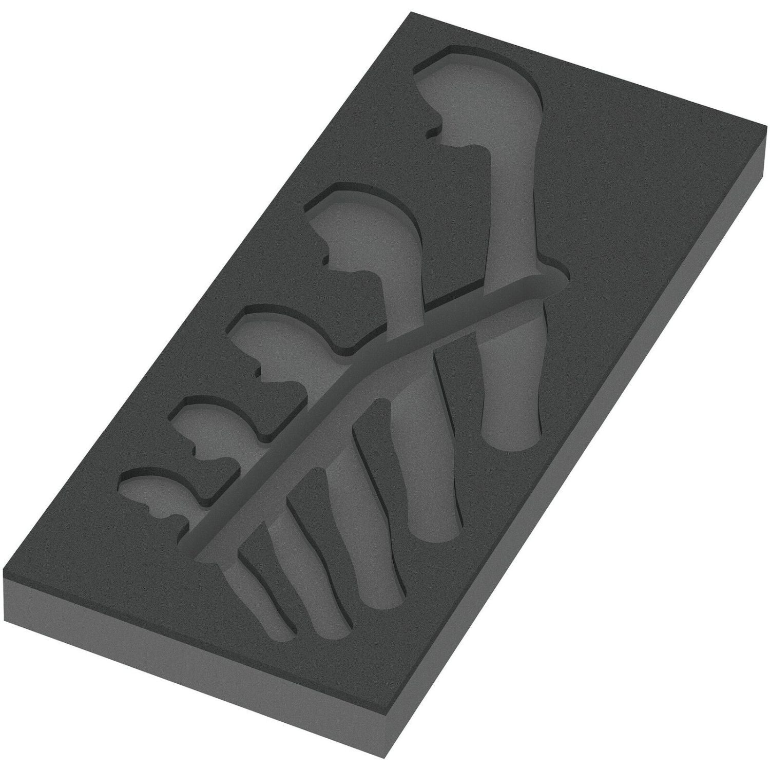 Wera 9832 Foam Insert 6004 Joker Set 1, Empty, 172x30x392-mm.