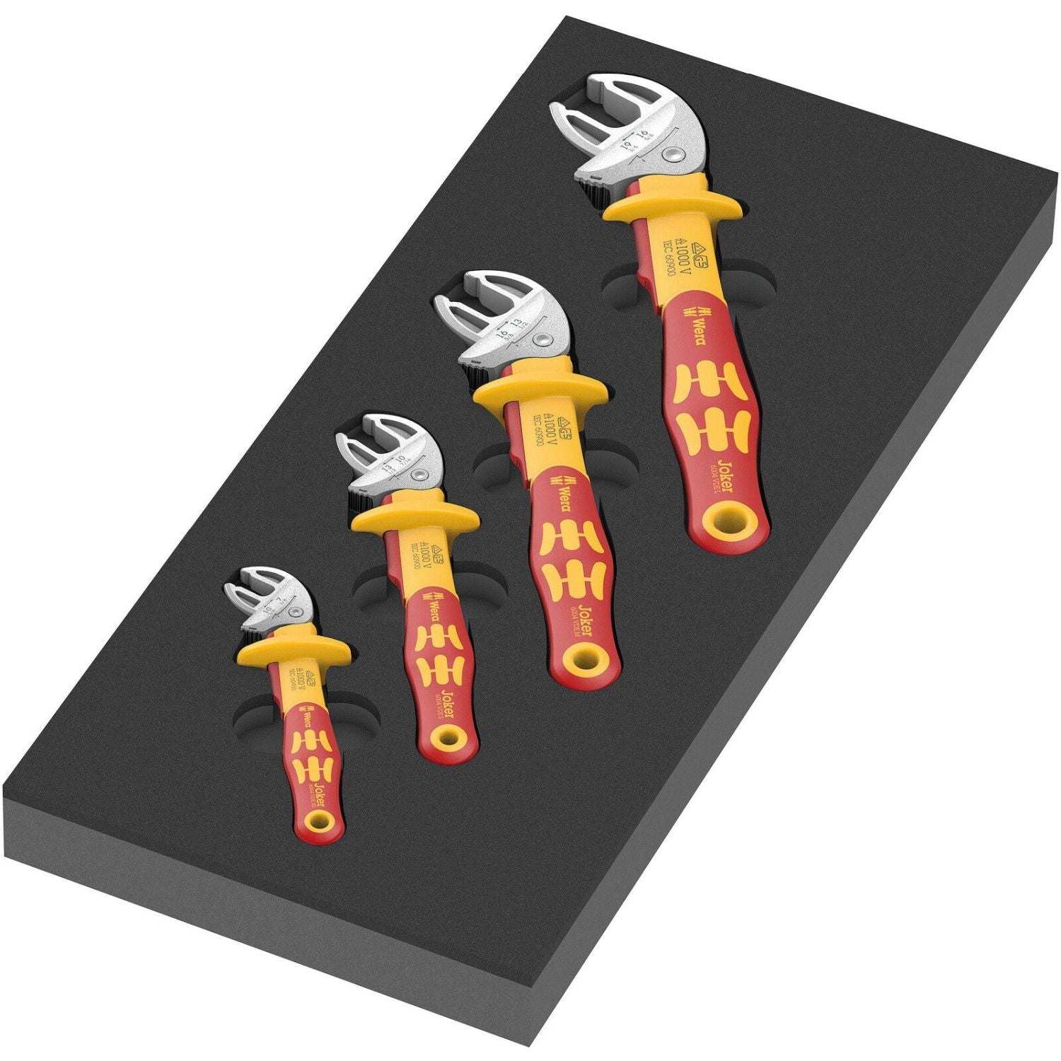 Wera 9734 Foam Insert 6004 Joker VDE Set 1, 4-Pieces