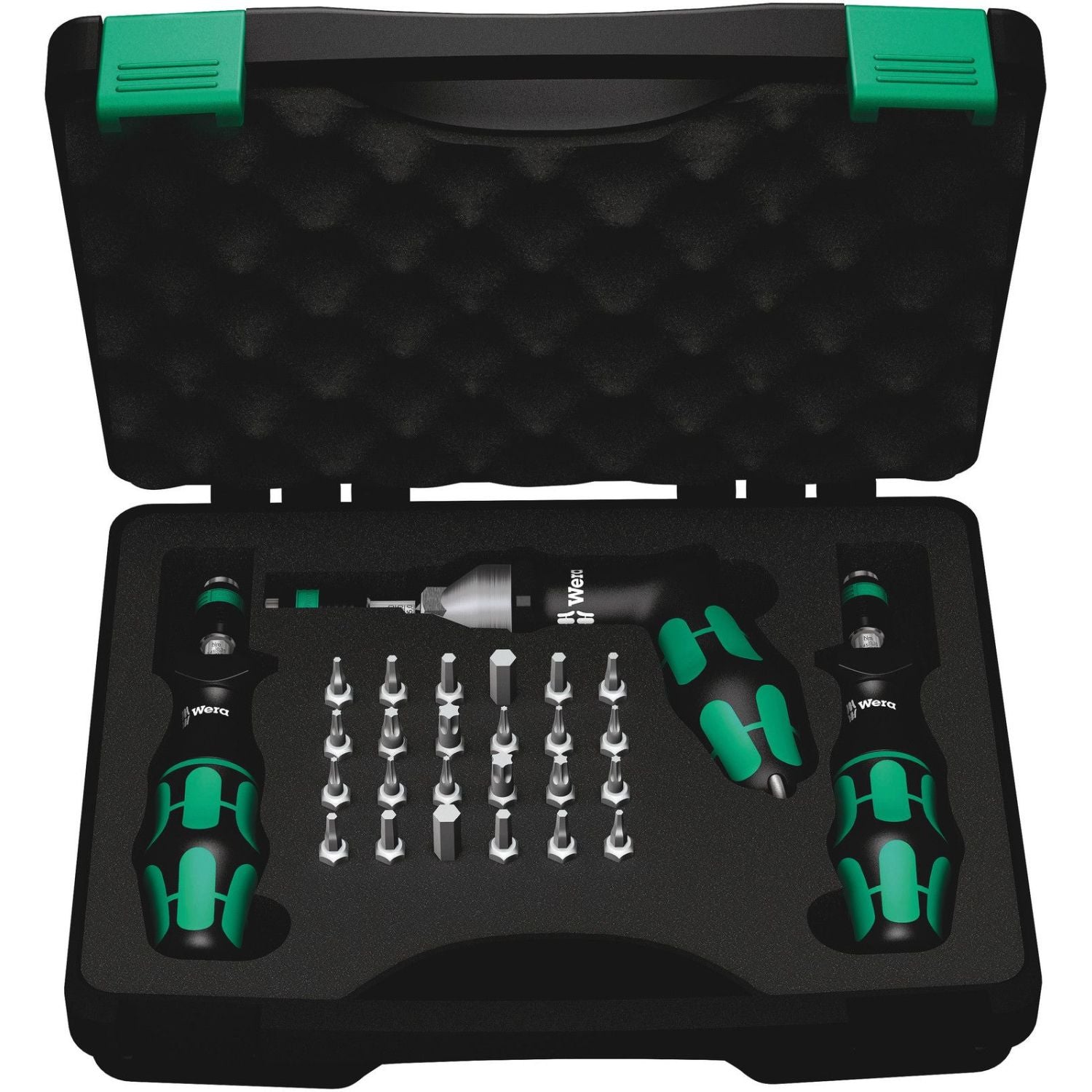 Wera 7445/46/47 Kraftform Torque Screwdriver Set 2.5-55.0 In.Lbs., 27-Pieces