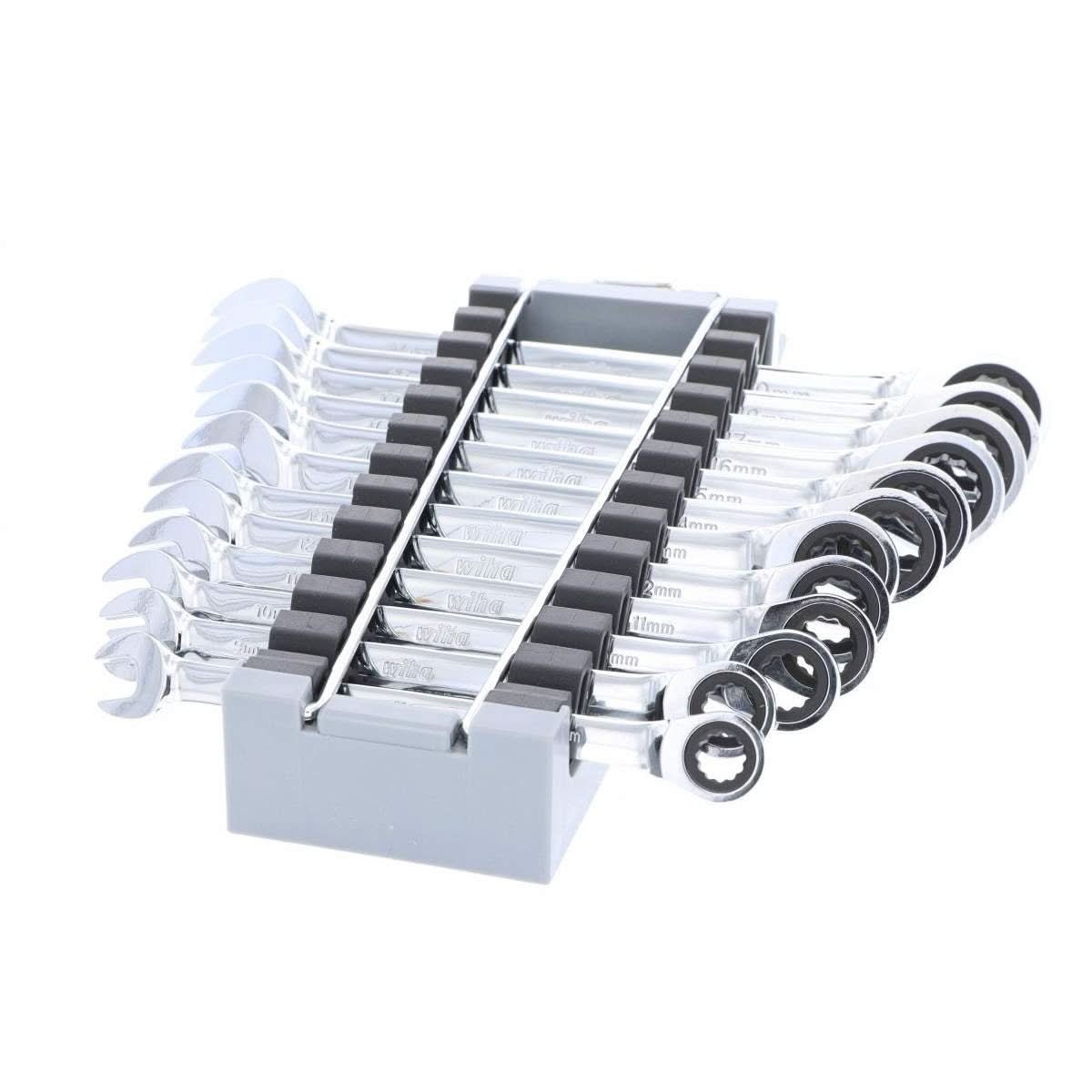 Wiha 30391 Combination Metric Ratchet Wrenches 12 Piece Set