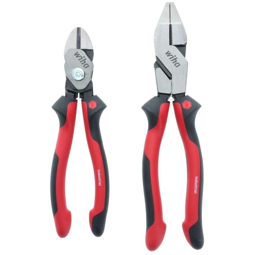 Wiha 30963 Industrial Pliers SoftGrip 2 Piece