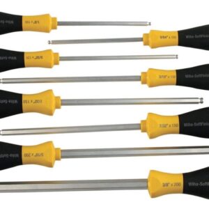 Wiha 36793 MagicRing Ball End Inch Screwdriver 8 Piece Set
