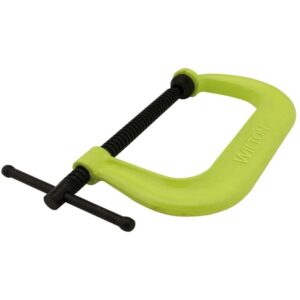 Wilton 14300 400 Series Hi-Vis Safety C-Clamp 0 - 2-1/8" Jaw Opening, 2-1/4" Throat Depth