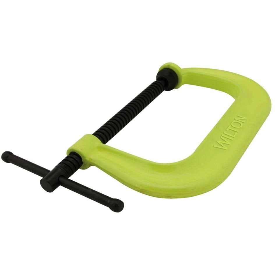 Wilton 14303 400 Series Hi-Vis Safety C-Clamp, 0 - 6-1/16" Opening, 4-1/8" Throat
