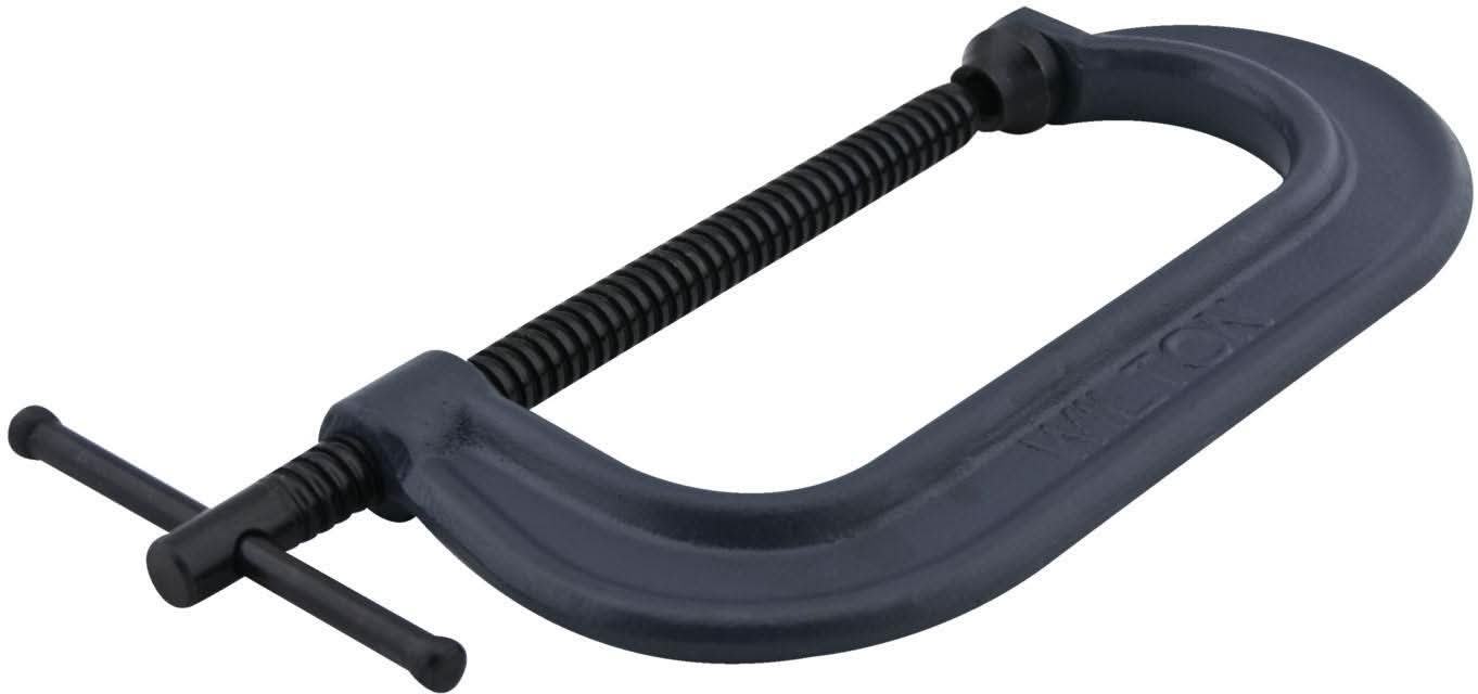 Wilton 14798 800 Series Standard Depth Drop Forged C-Clamp, 1-1/8 -12" Opening, 3-7/8" Throat