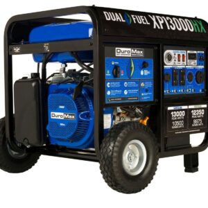 DuroMax XP13000HX 13000-Watt 500cc Dual Fuel Gas Propane Portable Generator with CO Alert