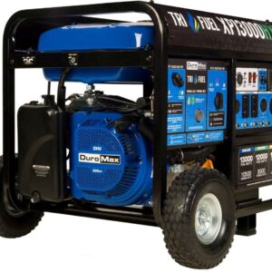DuroMax XP13000HXT 13000-Watt 500cc Tri Fuel Gas Propane Natural Gas Portable Generator with CO Alert