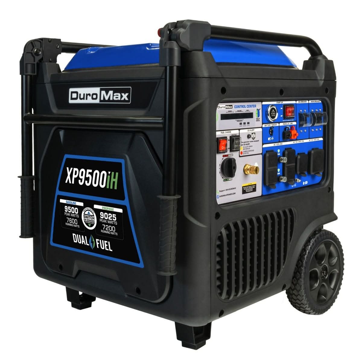 Duromax XP9500iH Portable Dual Fuel Inverter 9,500-Watt Generator w/ CO Alert