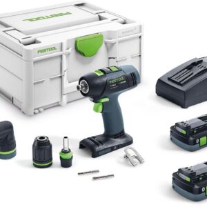 Festool 577608 T 18 Cordless Drill HighPower 4.0Ah SET Kit w/ Systainer3